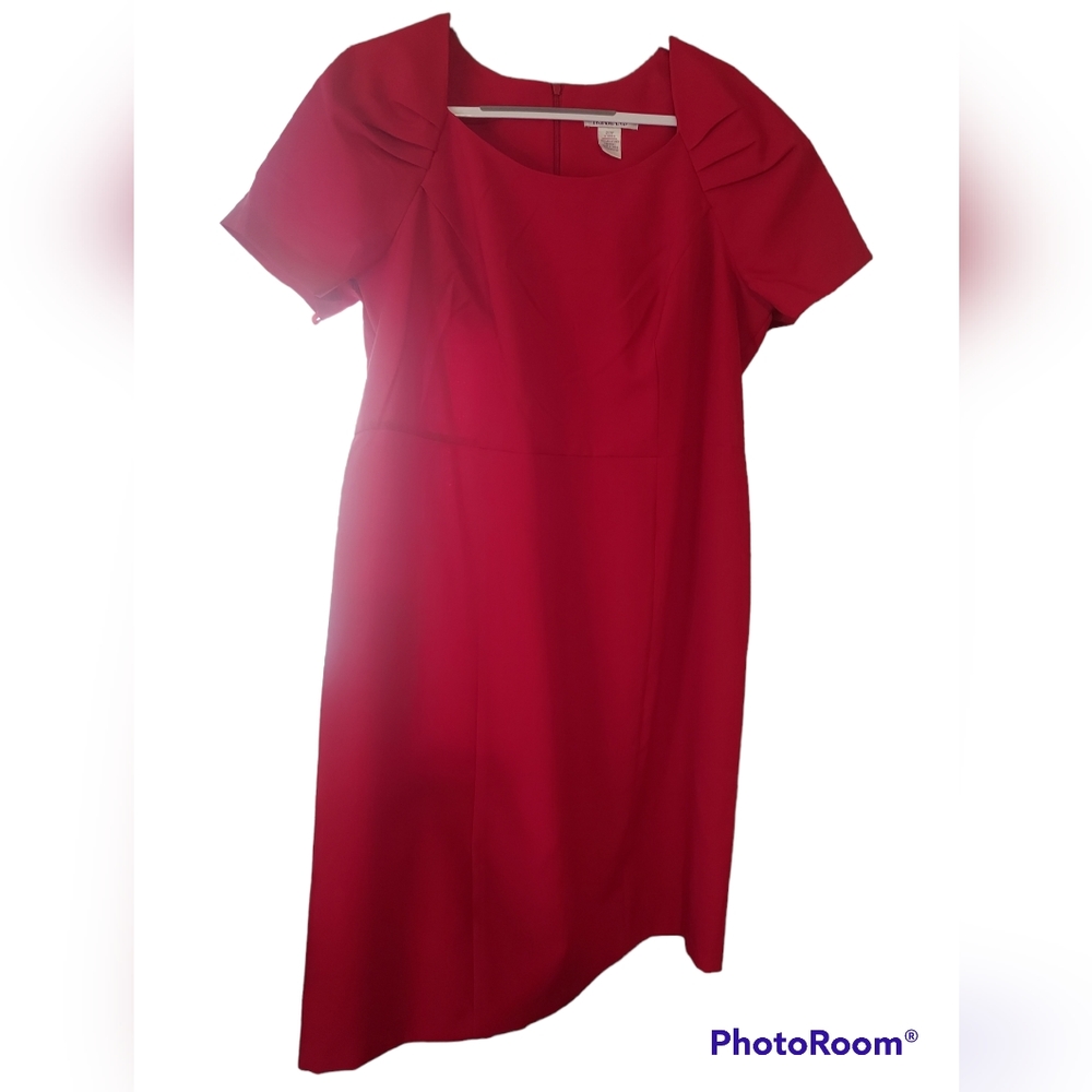 🌞Roaman's Dress with Short Pleated Sleeves/Neckline NWOT